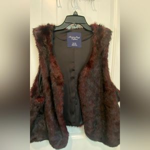 Faux fur vest